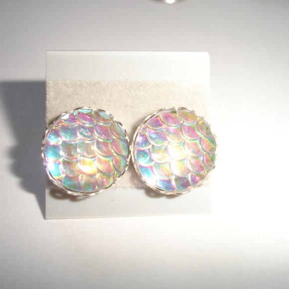 Mermaid Scale earrings Mermaid Scale Mermaid Scale - Picture 2 of 10